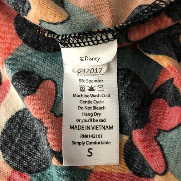 Lularoe Irma Tunic Disney Minnie Mouse Geometric Size S Short Sleeve Multi Color - Picture 4 of 8